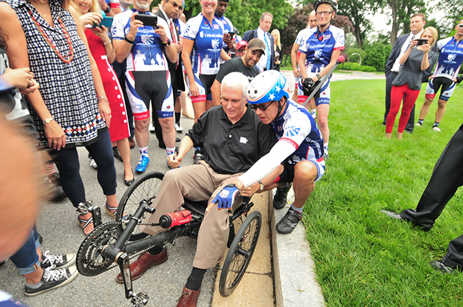 Mike Pence Sends Project Hero Riders Off on 10th Memorial Day Ride for Veterans